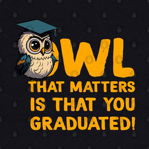 Cool Owl Graduation Pun by ZAZIZU